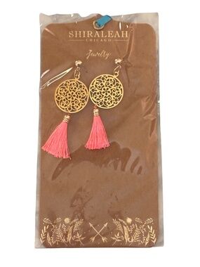 NEW Shiraleah Bali Dangle Earring - Tangerine